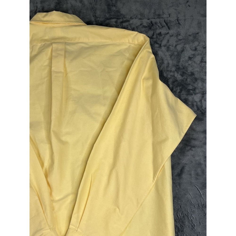 Ralph Lauren Blake XL Yellow Solid Cotton Long Sleeve Button-Down Preppy Shirt - Picture 13 of 16